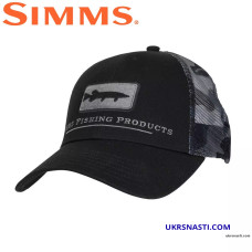 Кепка Simms Musky Icon Trucker Woodland Camo Storm